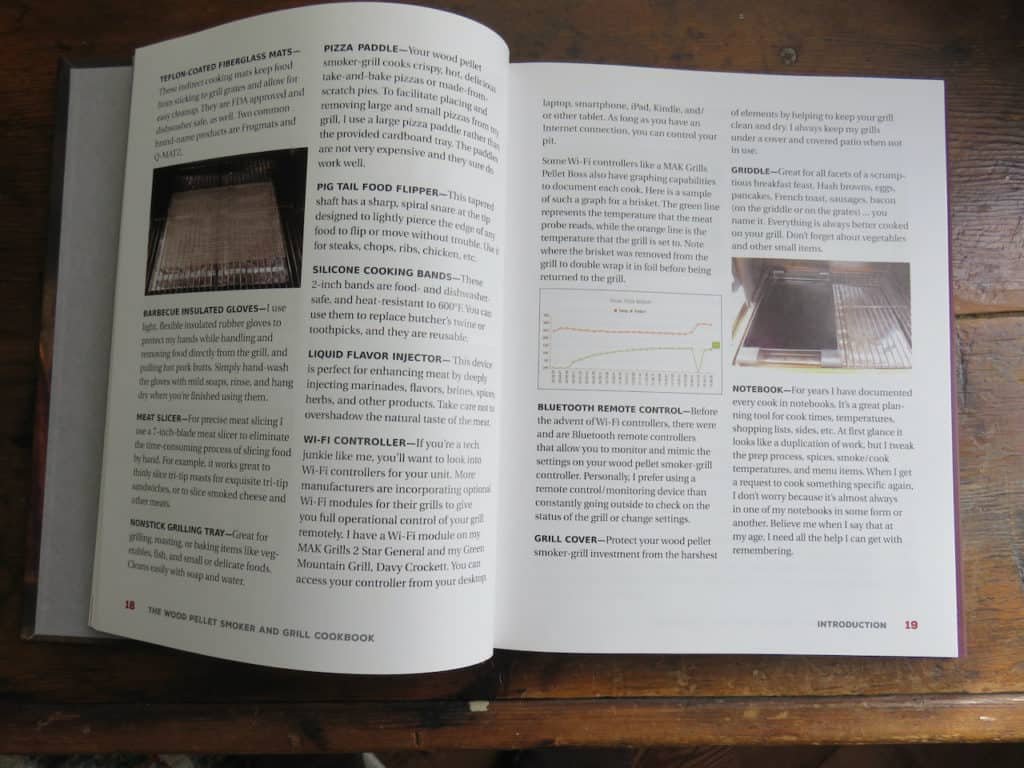 inside view of Pellet Grill cookbook